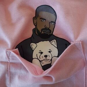 Drake Dogs Limited Pink Short Sleeve T Shirt  Size Extra Large (XL) Unisex  NEW